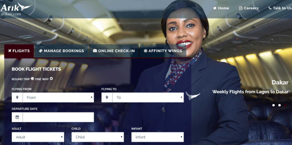 How to Book Arik Air Flight Online