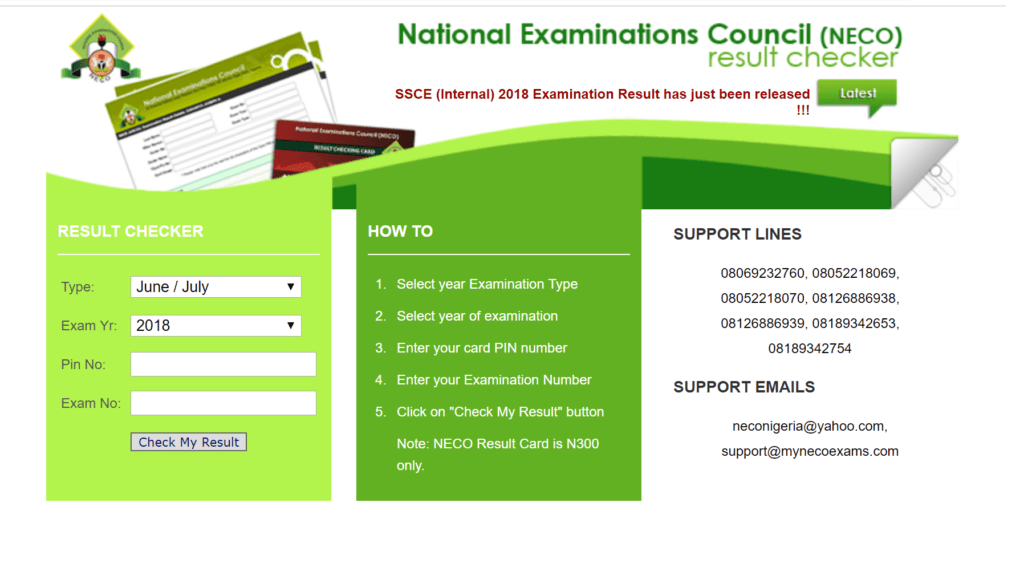 How to check NECO results in Nigeria 