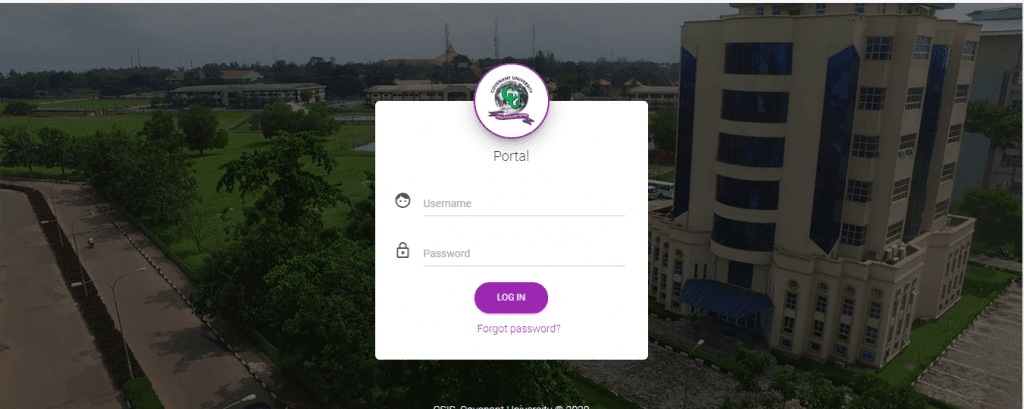 covenant university portal