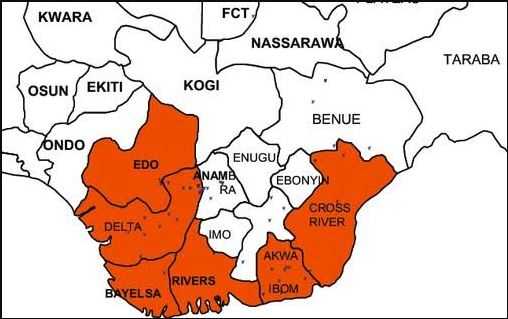 south-south states in nigeria