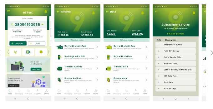 9mobile app to check 9mobile data balance on your phone